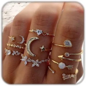 10 Pcs Gold Knuckle Rings Set for Women Knuckle Rings Stackable Rings for Women Rings