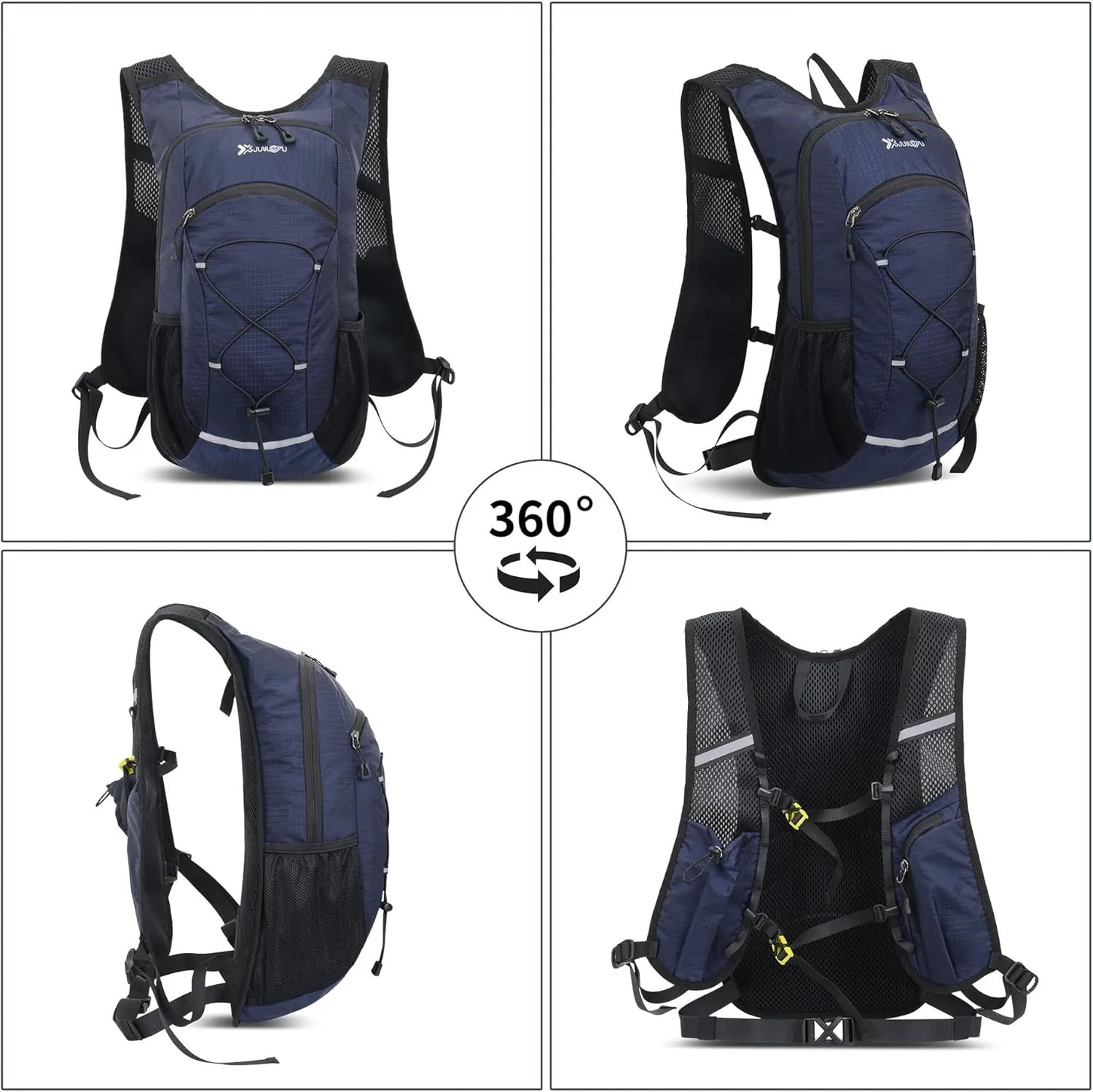 18L Hiking Backpack for Women Men Small Backpack Travel Lightweight Packable Daypack Back Pack for Camping, Navy Blue