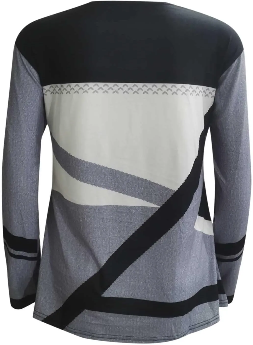 2024 Long Sleeve Shirts for Women Trendy Colors Blcok Winter Fall Tops Crewneck Loose fit Shirt Casual Dressy Blouses