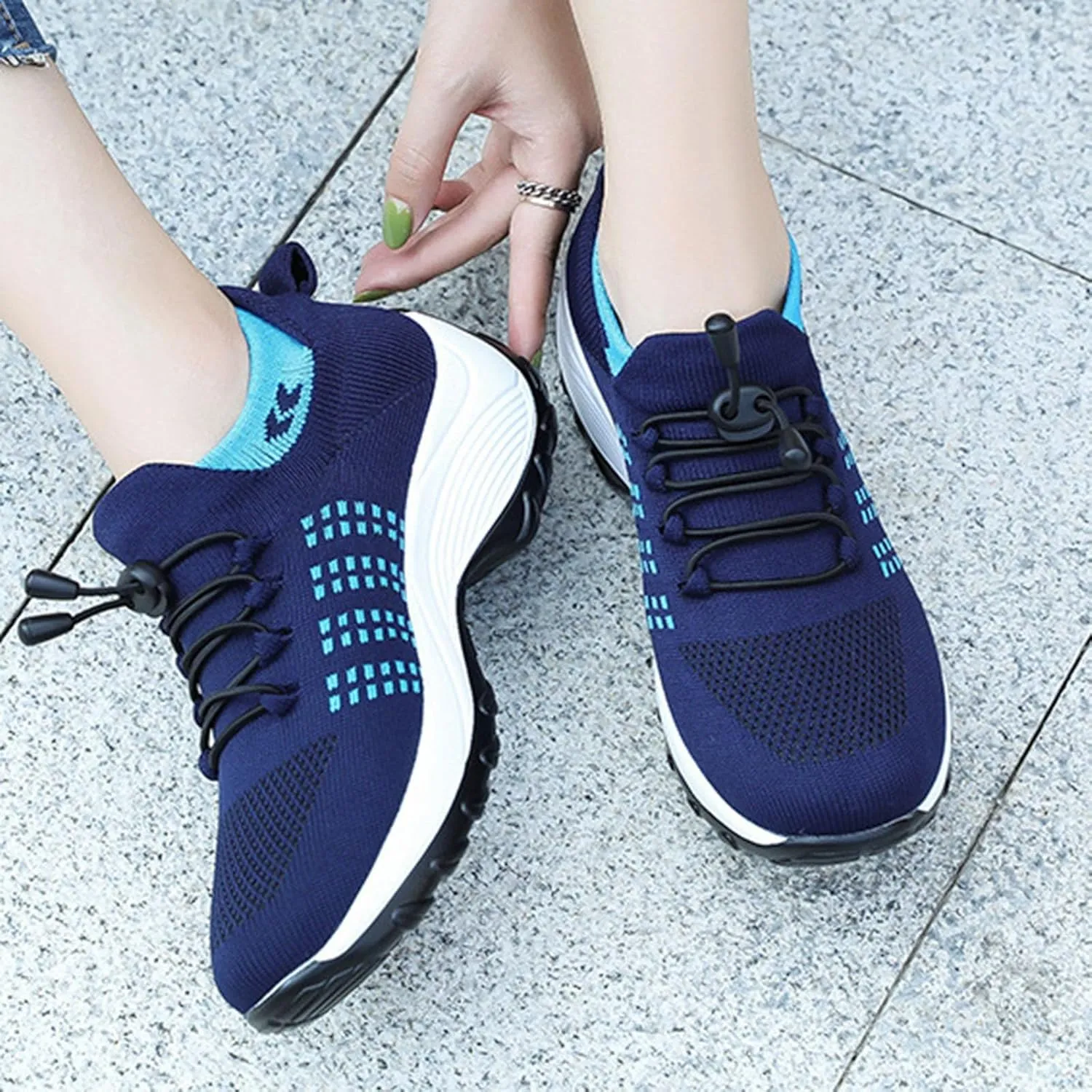2025 New Ortho Pro Stretch Cushion Shoes for Women, Mesh Breathable Comfortwear Orthopedic Sneakers for Plantar Fasciitis