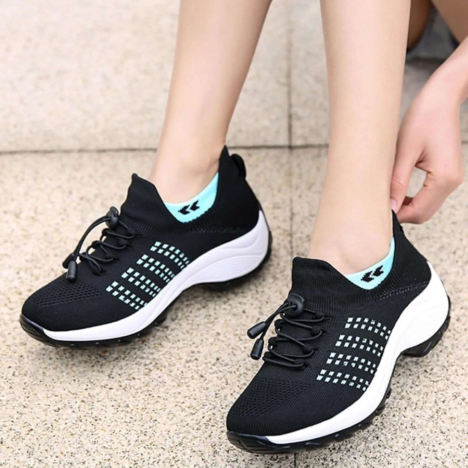 2025 New Ortho Pro Stretch Cushion Shoes for Women, Mesh Breathable Comfortwear Orthopedic Sneakers for Plantar Fasciitis