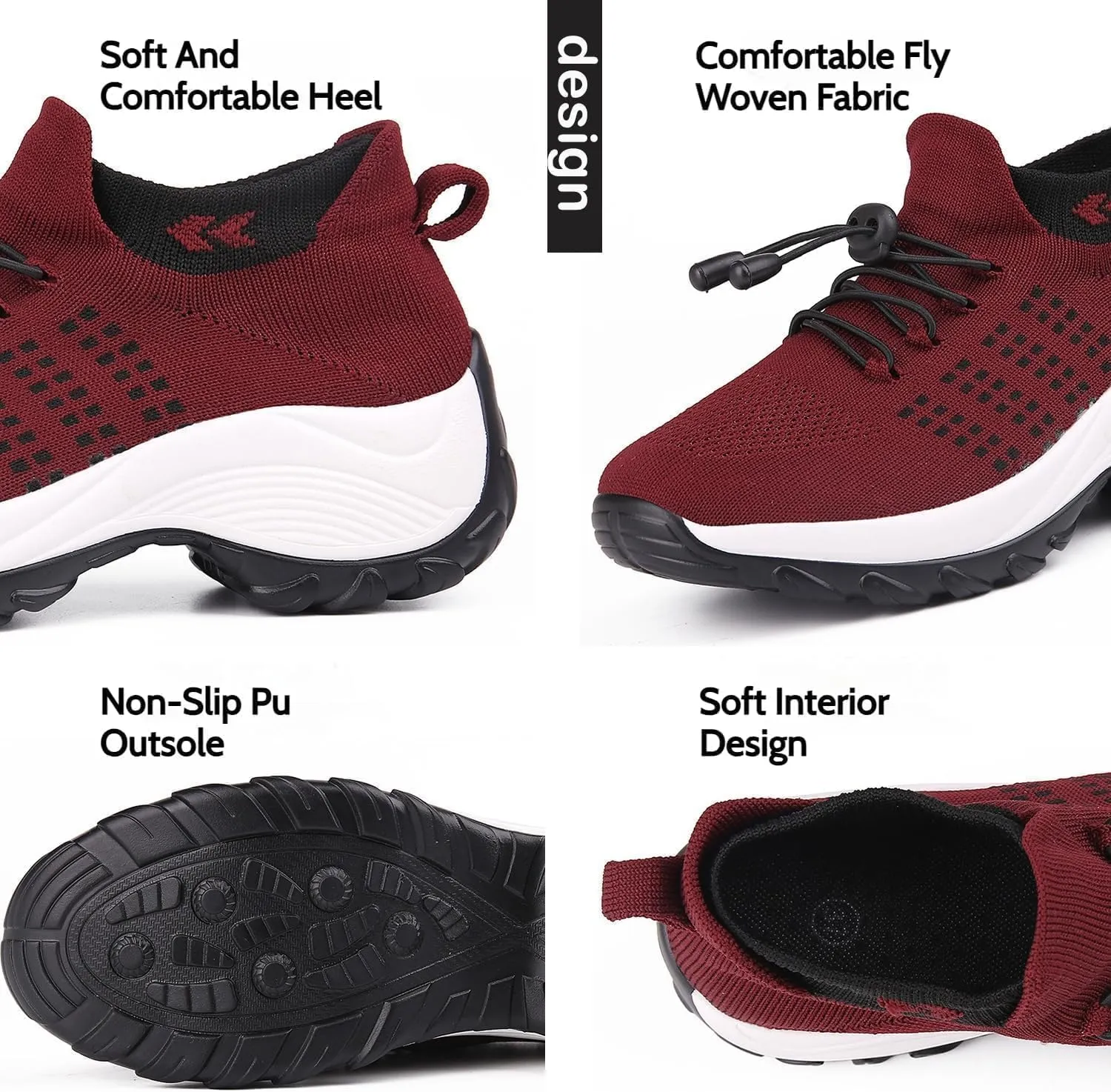 2025 New Ortho Pro Stretch Cushion Shoes for Women, Mesh Breathable Comfortwear Orthopedic Sneakers for Plantar Fasciitis