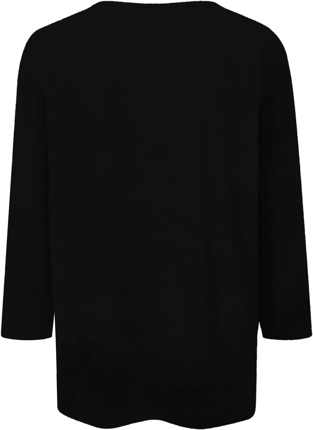 3/4 Length Sleeve Womens Tops Plus Size Button Up Summer Blouse Henley V Neck T Shirts Casual Dressy Tees
