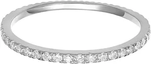 925 Sterling Silver Eternity Ring for Women,Gold Plated Engagement Wedding Bands Stackable Cubic Zirconia Statement Rings