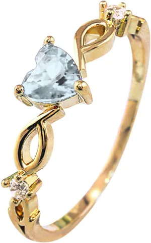 925 Sterling Silver Promise Ring Gold Plated Cubic Zirconia Stackable Engagement Wedding Bands Valentine's Day Gift for Women