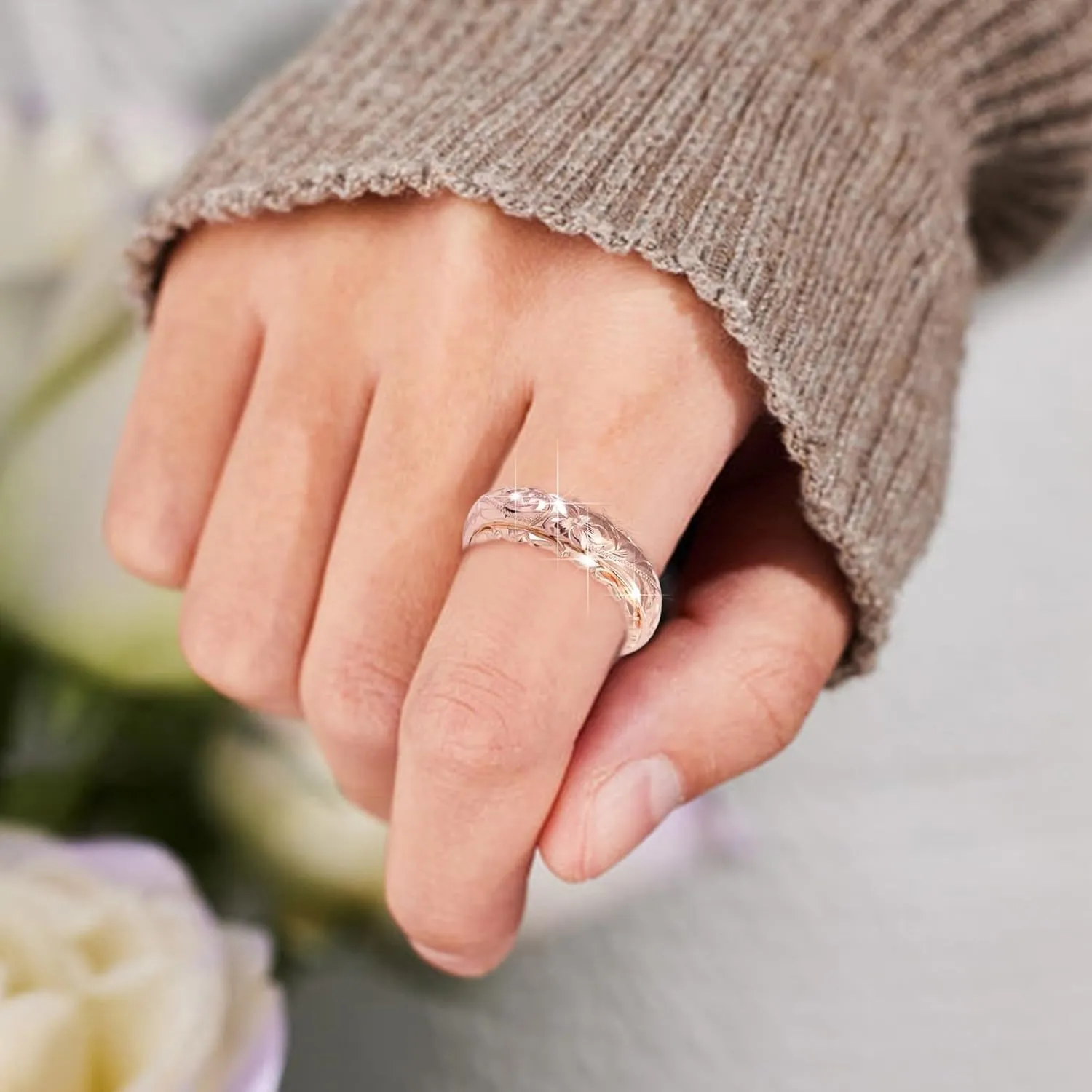 925 Sterling Silver Ring for Women,White Gold Plated Eternity Stackable Engagement Wedding Band CZ Twisted Rope Marriage Ring