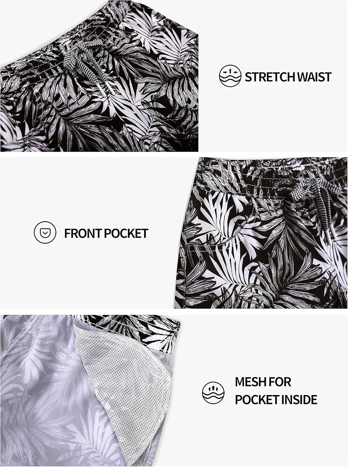 Actleis Womens Swim Shorts UPF50  Board Shorts Quick Dry Beach Shorts Drawstring Sports Summer Bottom
