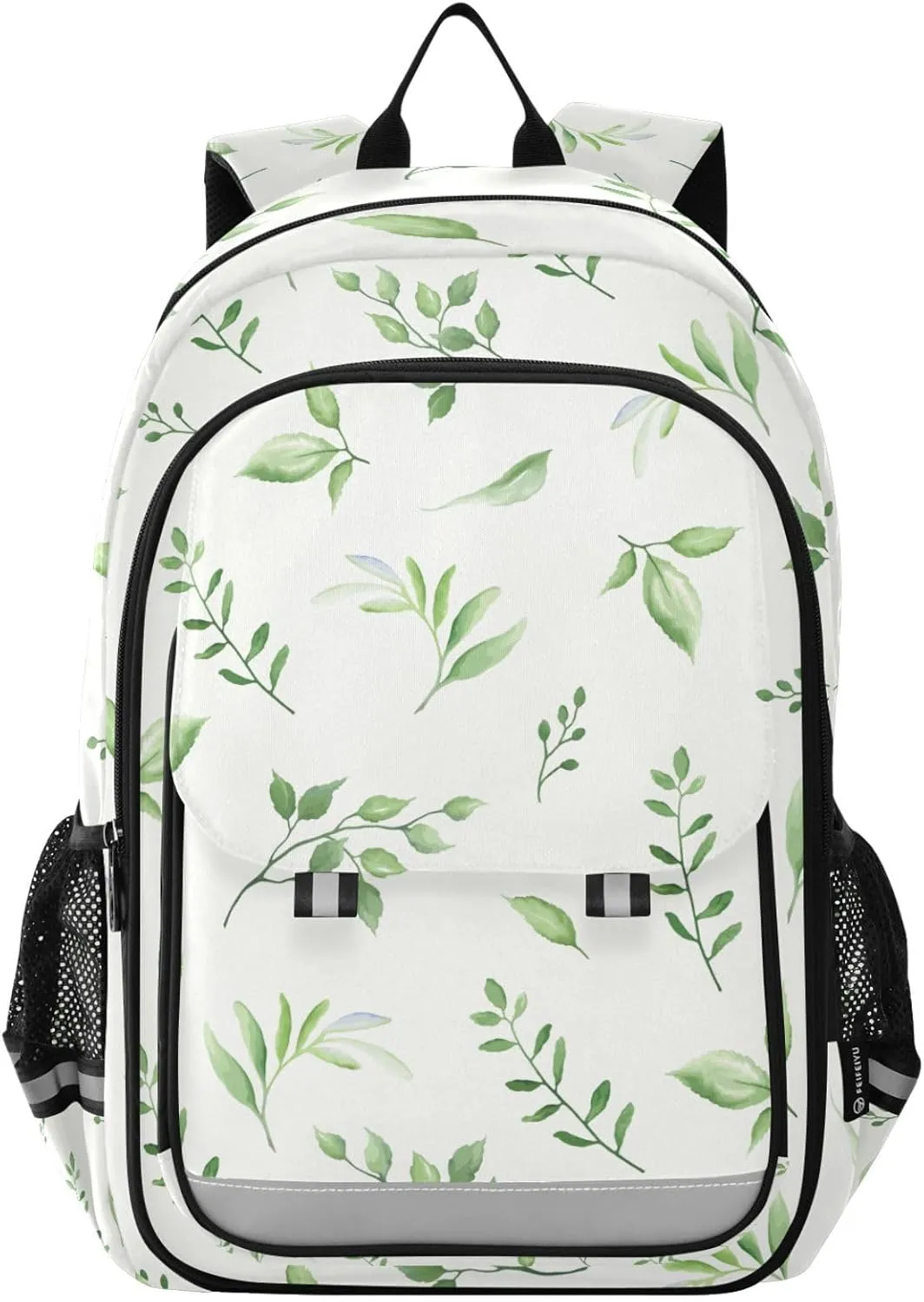 ALAZA Green Leaf Tropical Plant Laptop Backpack Purse for Women Men School Bag 17 Inch Bookbag Student Boys Girls Travel Casual Daypack