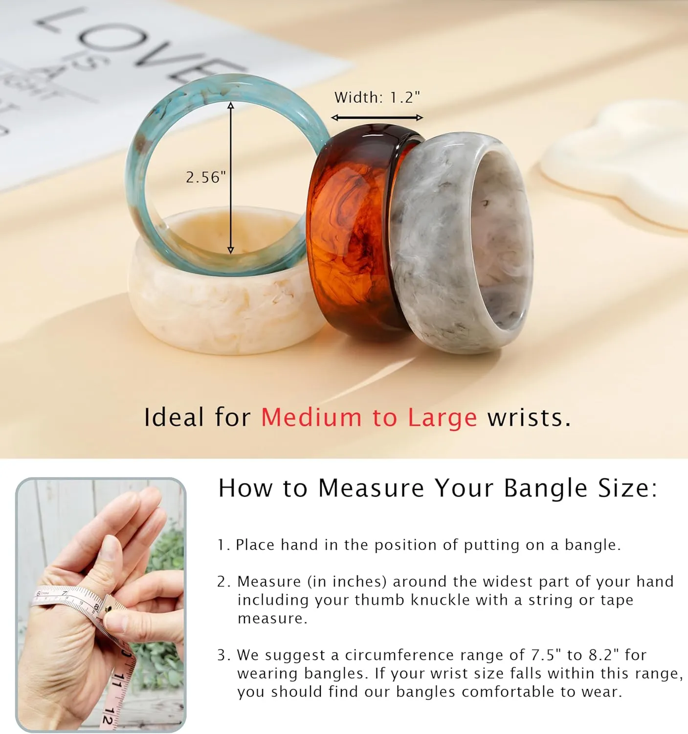 ALEXTINA 4Pcs Acrylic Big Bangle Bracelets for Women, Colorful Geometric Chunky Resin Bangles Set Wide Dome Shape Bangle Acrylic Resin Fashion Holiday Jewelry for Everyday Wear