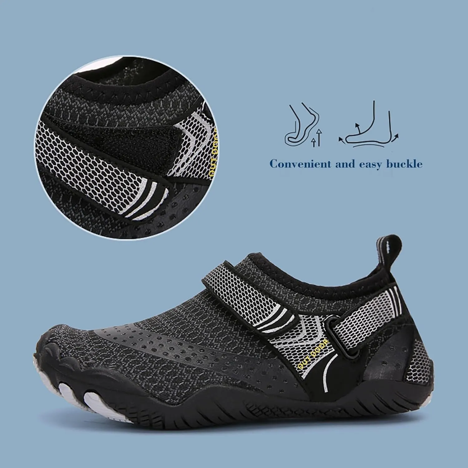 Aqua Water Shoes Quick Dry Barefoot Swim Beach Pool Surf Hiking Kayaking Diving Yoga Outdoor Sport Shoes for Men Women Lightweight
