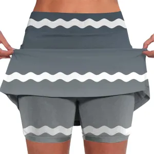 Athletic Skorts for Women High Waist Tummy Control Tennis Skirts with Shorts Summer Sports Workout Yoga Mini Skirts