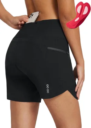 BALEAF Women's Mountain Bike Shorts 4D Padded Biking Shorts with Pockets Cycling Riding Bicycle Shorts