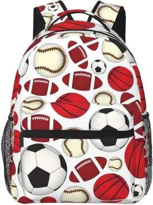 Baseball Travel Laptop Backpack Women Lightweight Backpack Adjustable College Backpack Fits 15.6 Inch Laptop Waterproof Travel Backpack for Work, Women, Men, Travel -Soccer