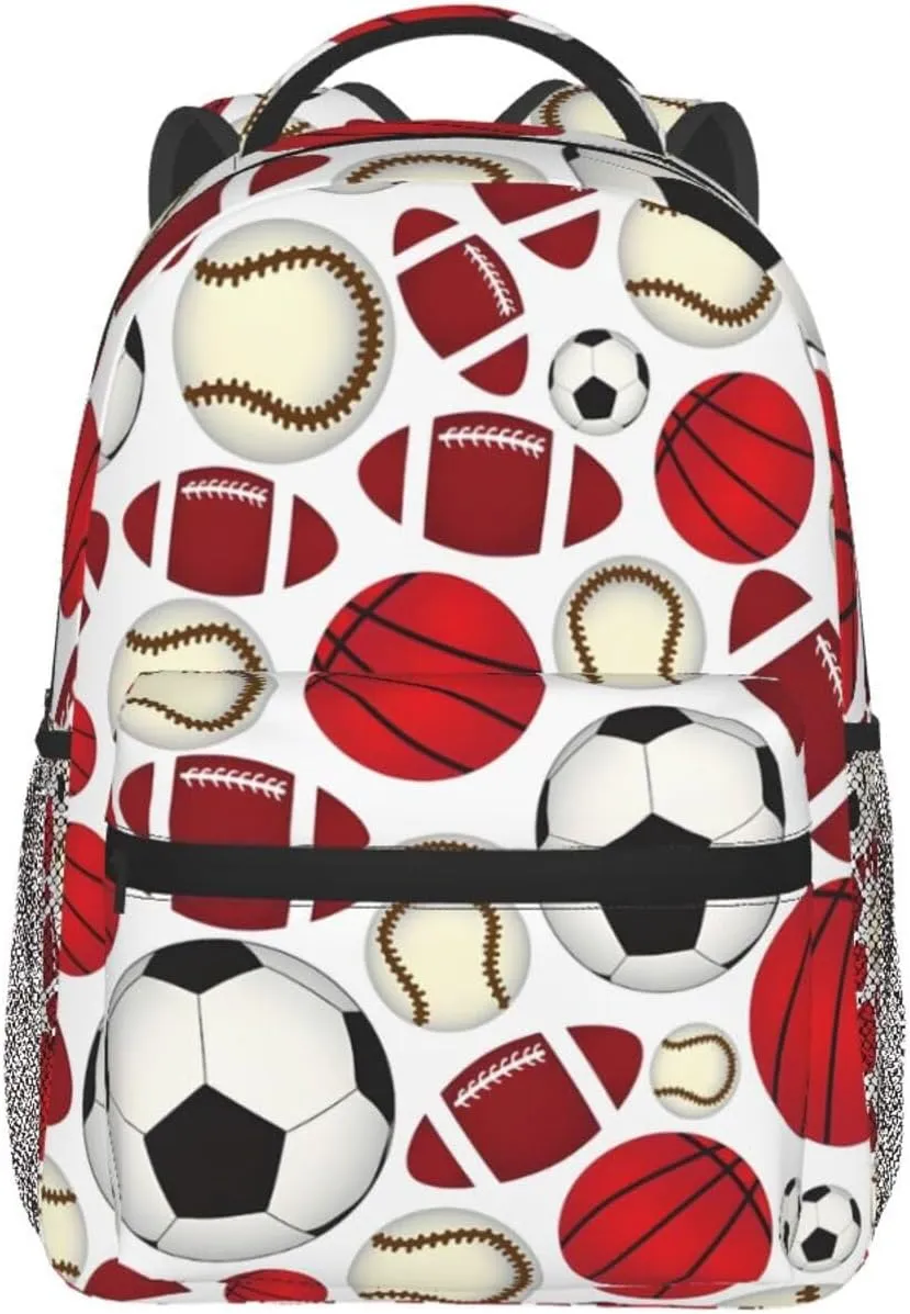 Baseball Travel Laptop Backpack Women Lightweight Backpack Adjustable College Backpack Fits 15.6 Inch Laptop Waterproof Travel Backpack for Work, Women, Men, Travel -Soccer