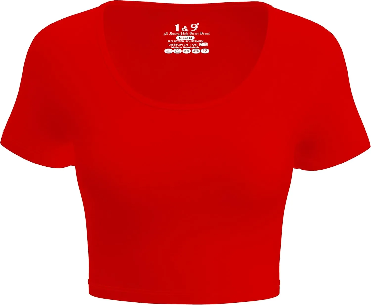 Basic Crop Tops for Women Short Sleeve T-Shirts Scoop Neck Cropped Shirts Women's Crop Top Cute Summer Tops Slim Fit Tees