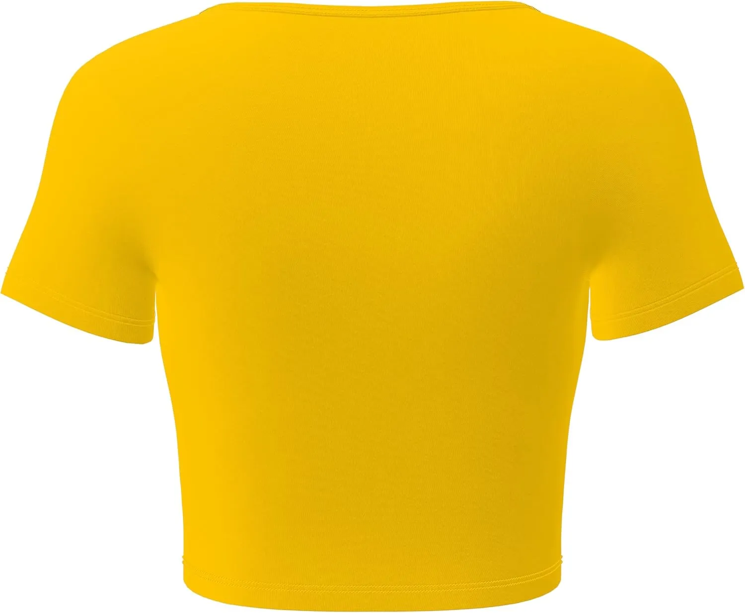 Basic Crop Tops for Women Short Sleeve T-Shirts Scoop Neck Cropped Shirts Women's Crop Top Cute Summer Tops Slim Fit Tees