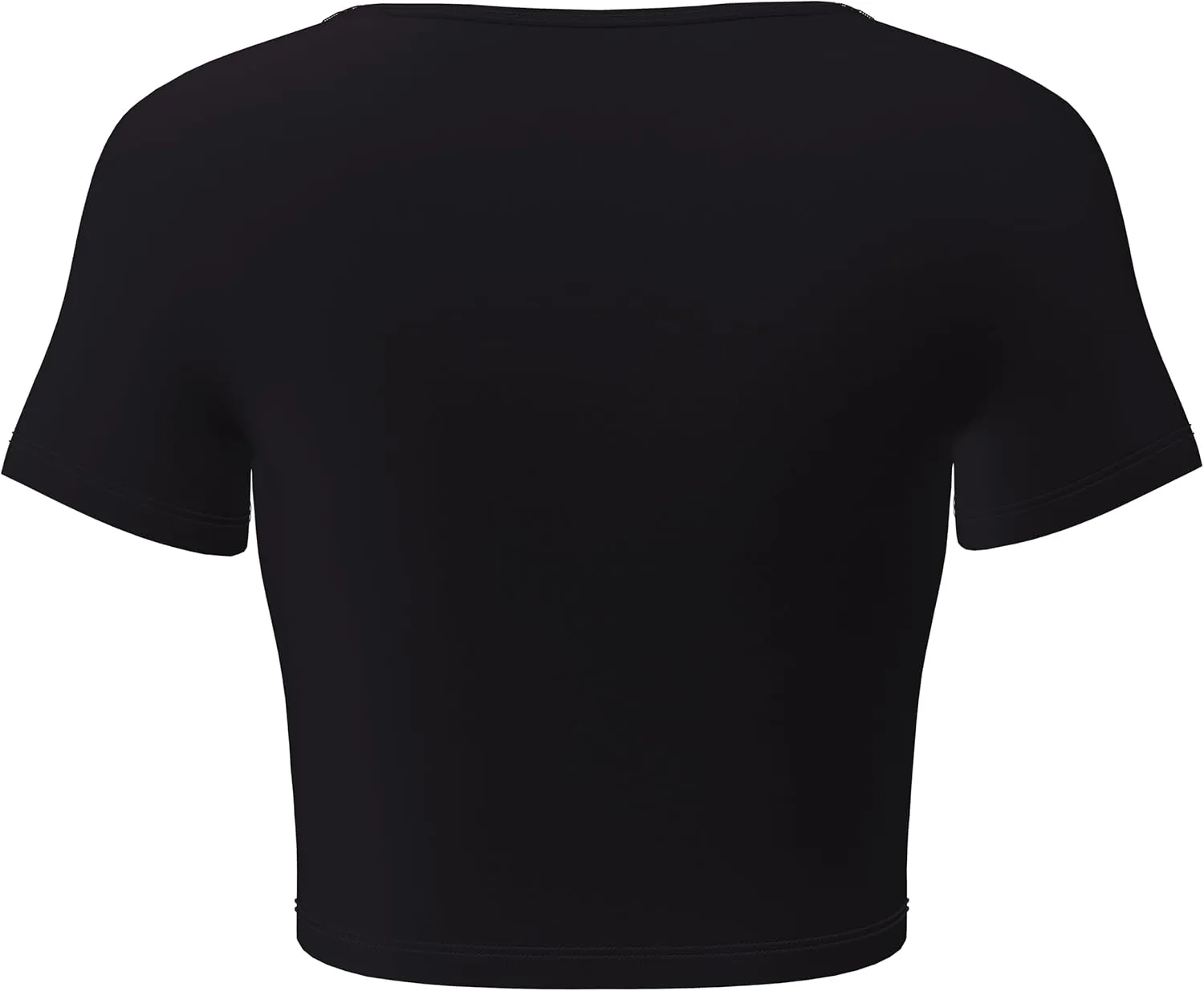 Basic Crop Tops for Women Short Sleeve T-Shirts Scoop Neck Cropped Shirts Women's Crop Top Cute Summer Tops Slim Fit Tees