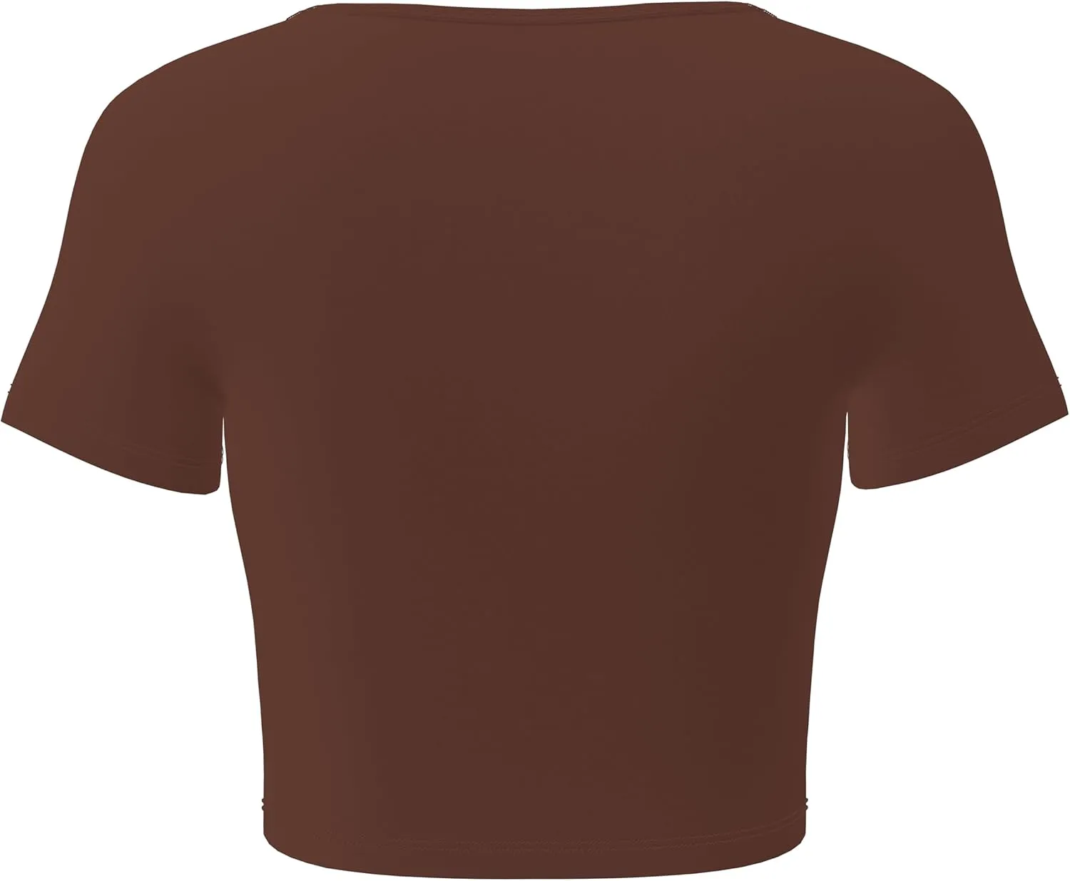 Basic Crop Tops for Women Short Sleeve T-Shirts Scoop Neck Cropped Shirts Women's Crop Top Cute Summer Tops Slim Fit Tees