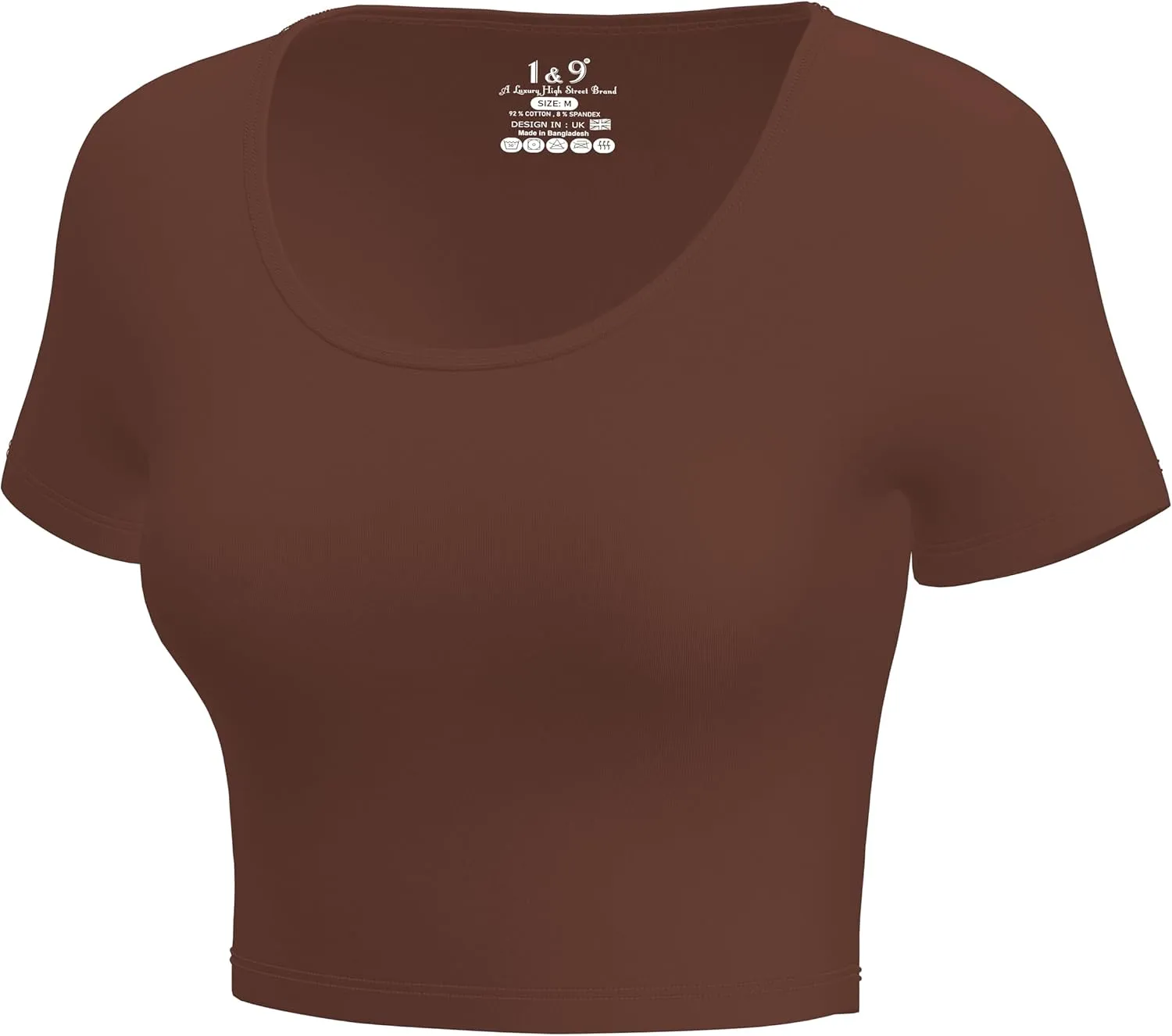 Basic Crop Tops for Women Short Sleeve T-Shirts Scoop Neck Cropped Shirts Women's Crop Top Cute Summer Tops Slim Fit Tees