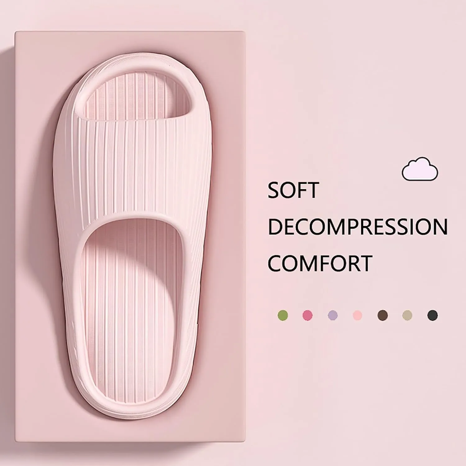 Bathroom Slippers Men Womens Slides Mens Shower Shoes Shower Shoes Women Ultra Comfort Drainage Hole Quick Drying Slippers