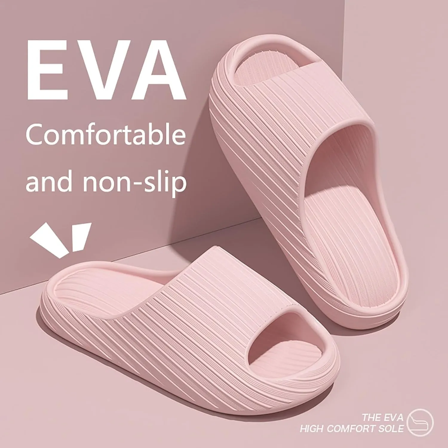 Bathroom Slippers Men Womens Slides Mens Shower Shoes Shower Shoes Women Ultra Comfort Drainage Hole Quick Drying Slippers