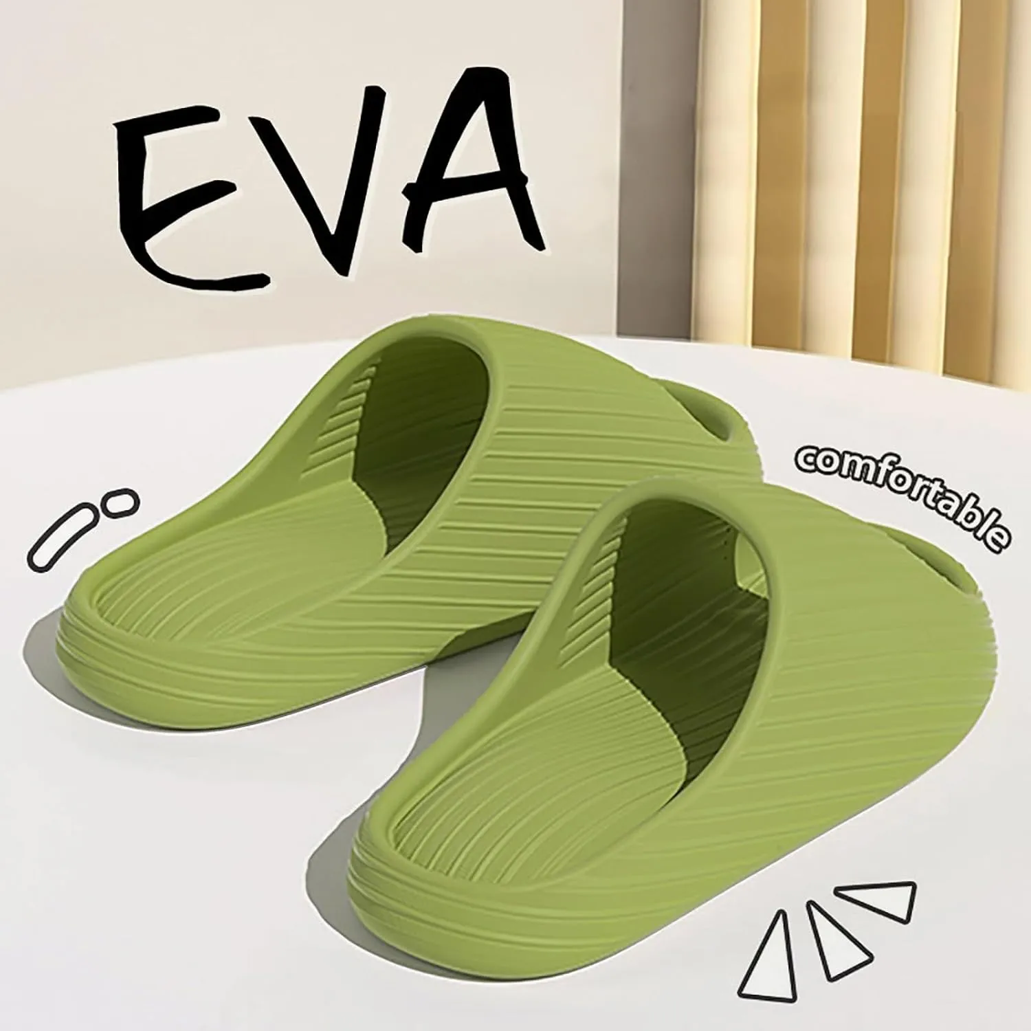 Bathroom Slippers Men Womens Slides Mens Shower Shoes Shower Shoes Women Ultra Comfort Drainage Hole Quick Drying Slippers