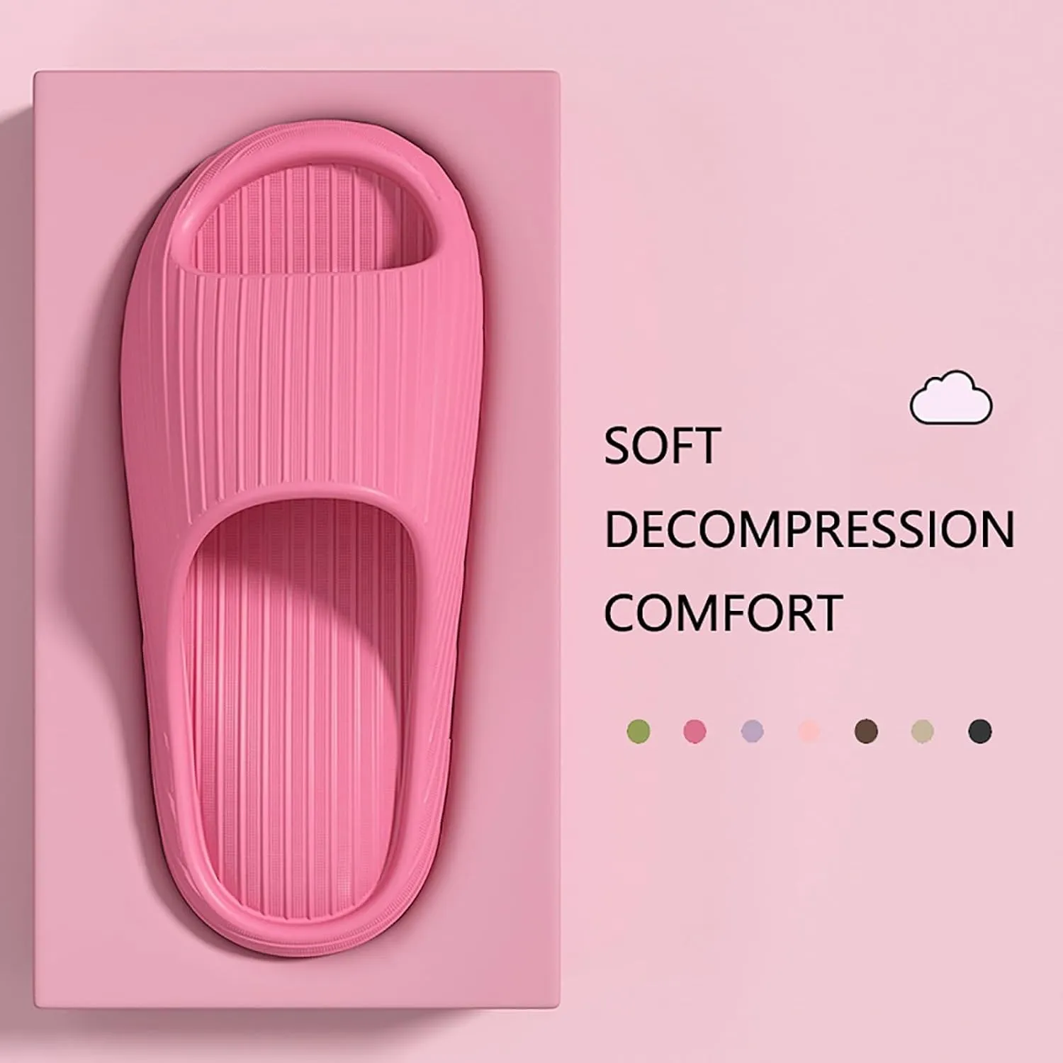 Bathroom Slippers Men Womens Slides Mens Shower Shoes Shower Shoes Women Ultra Comfort Drainage Hole Quick Drying Slippers