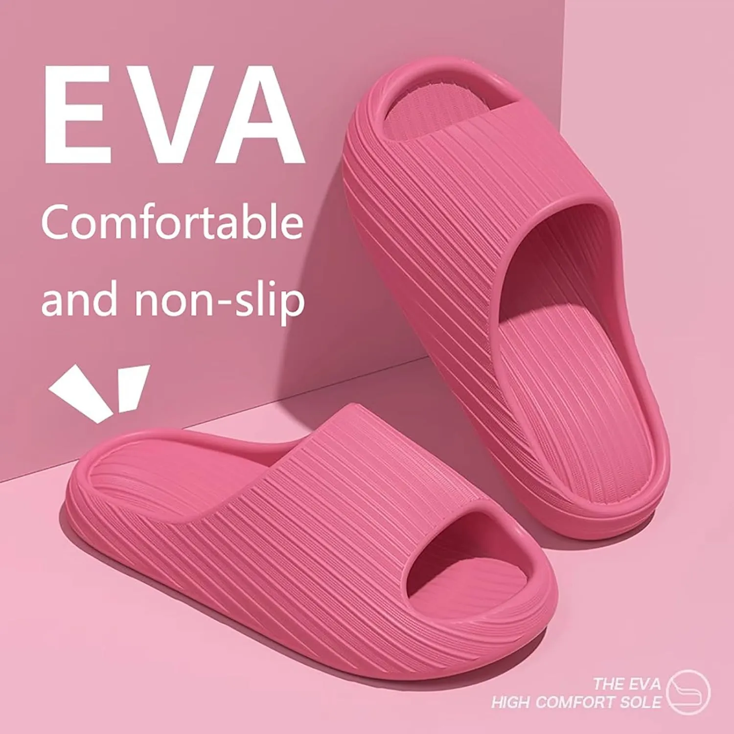 Bathroom Slippers Men Womens Slides Mens Shower Shoes Shower Shoes Women Ultra Comfort Drainage Hole Quick Drying Slippers