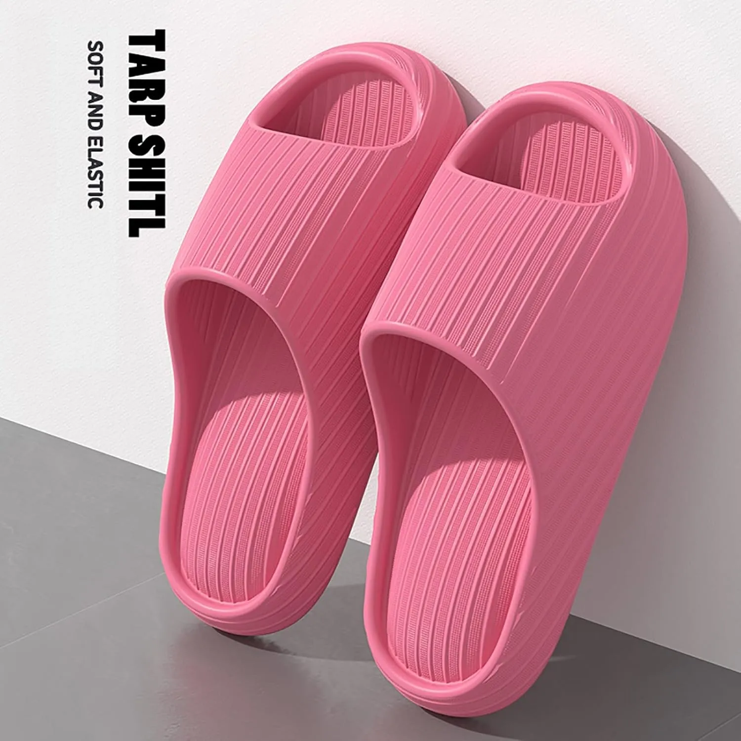 Bathroom Slippers Men Womens Slides Mens Shower Shoes Shower Shoes Women Ultra Comfort Drainage Hole Quick Drying Slippers