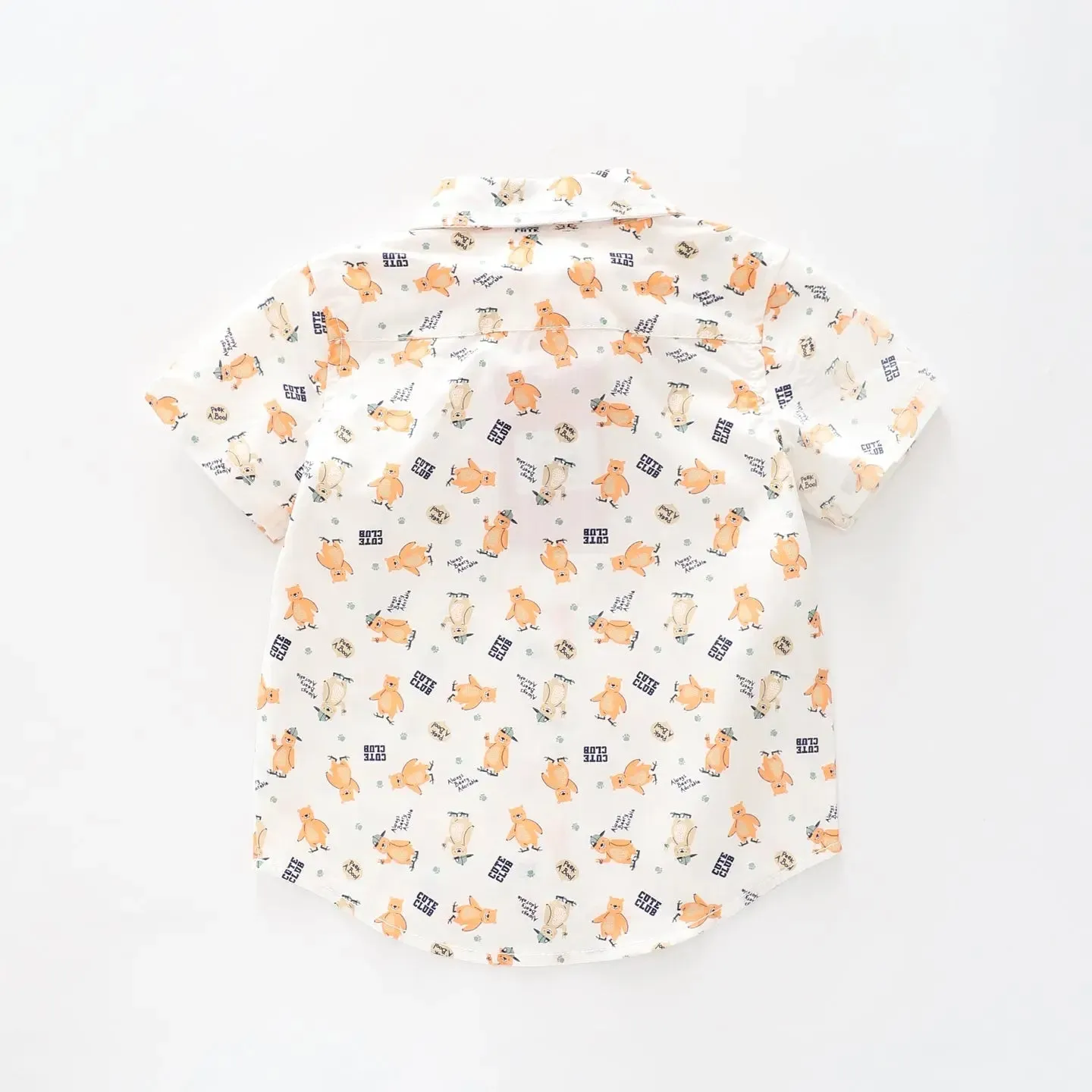 Bear Club Collared Shirt