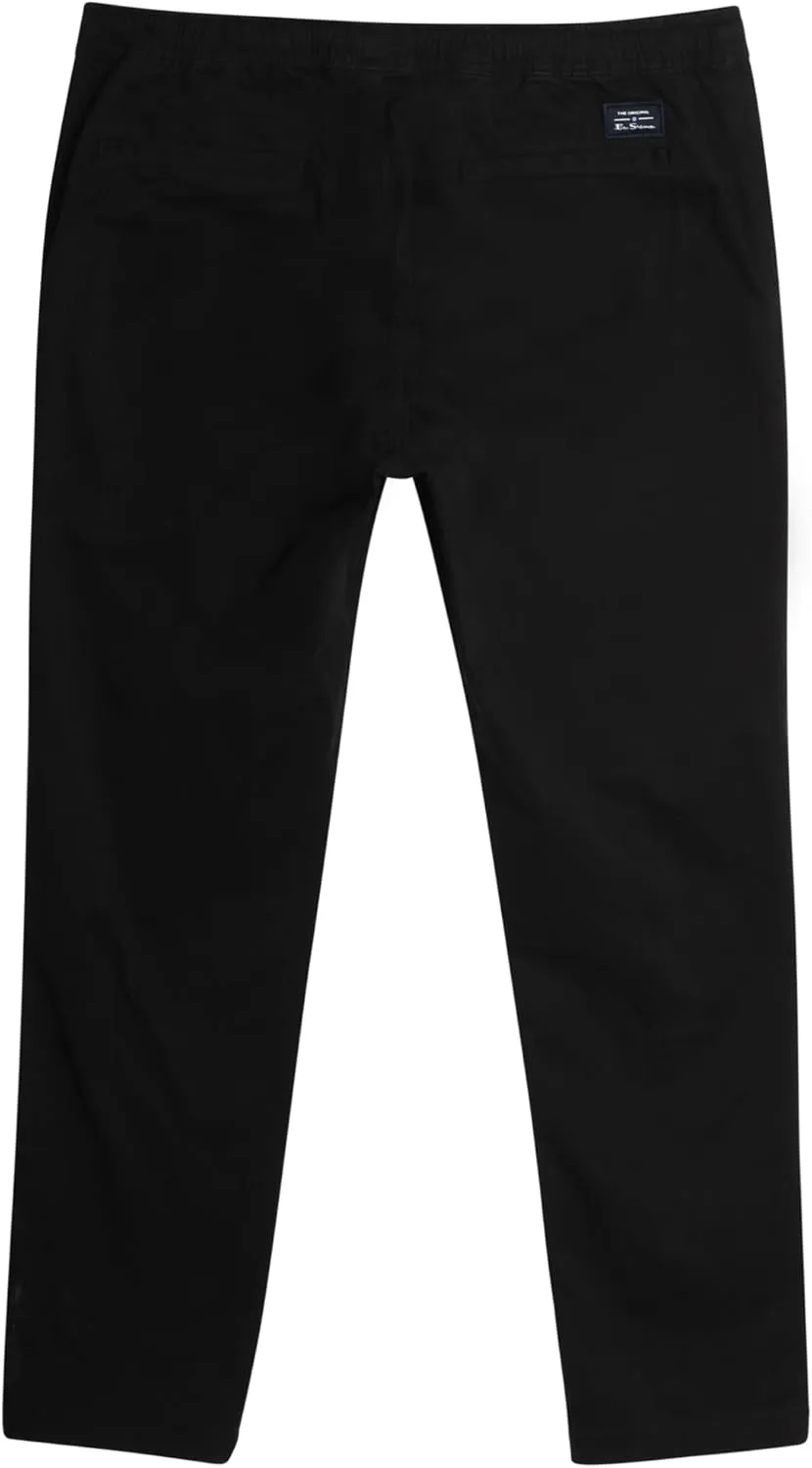 Ben Sherman Mens Pants - Comfort Stretch Flat Front Pull On Pants - Casual Chinos for Men (S-XL)