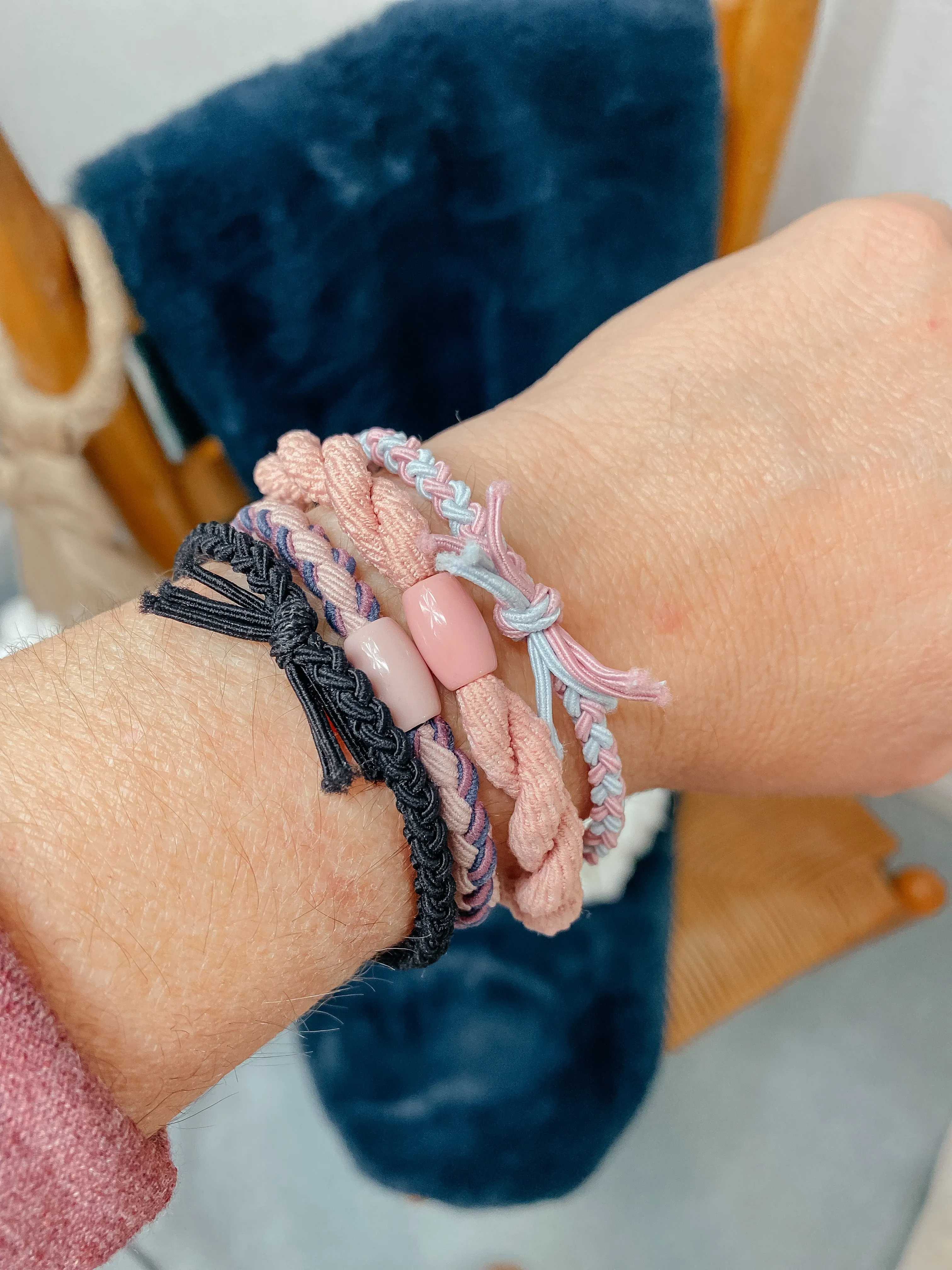 Boho Braided Hair Tie Bracelets