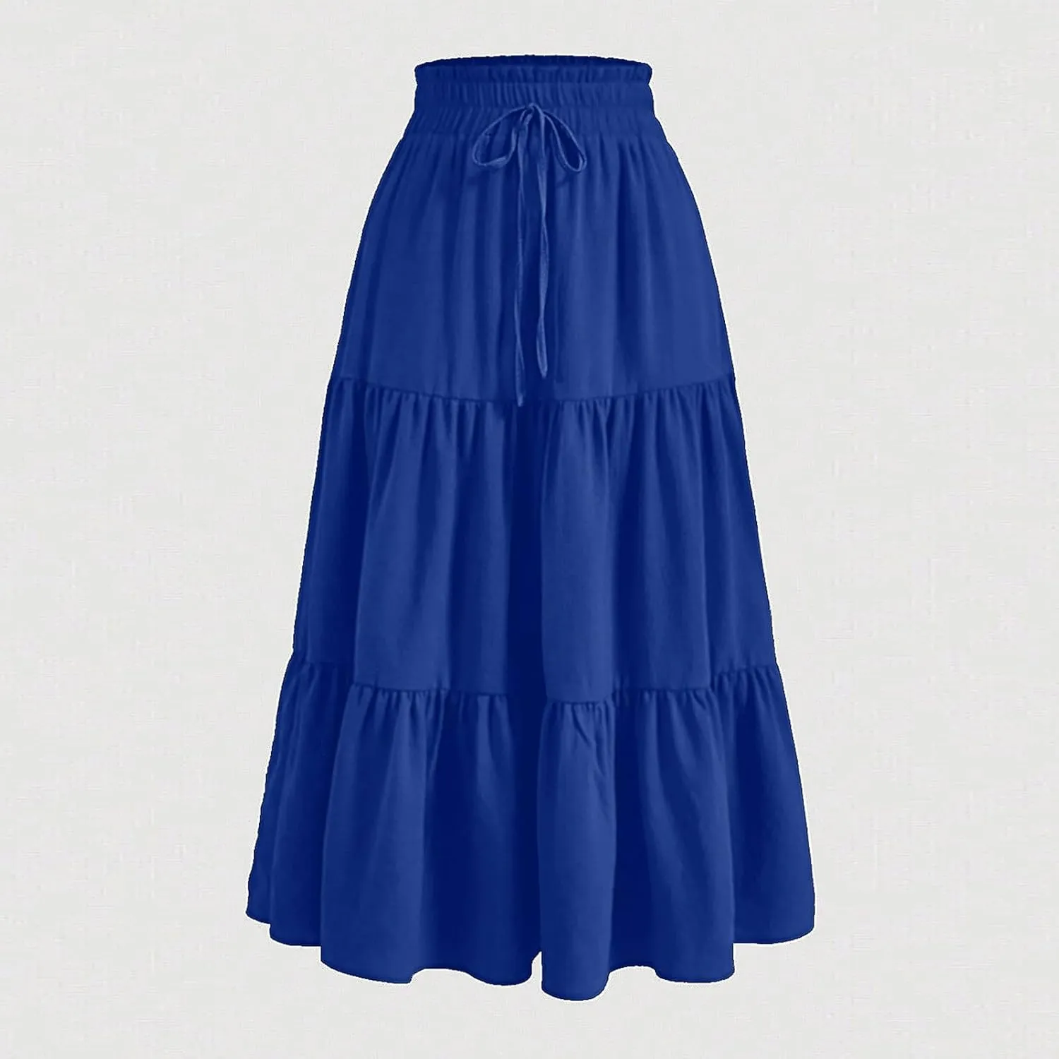 Boho Skirts for Women Midi Length Maxi Spring Flowy Boho Comfy Tiered Western Maxi Skirt Boho