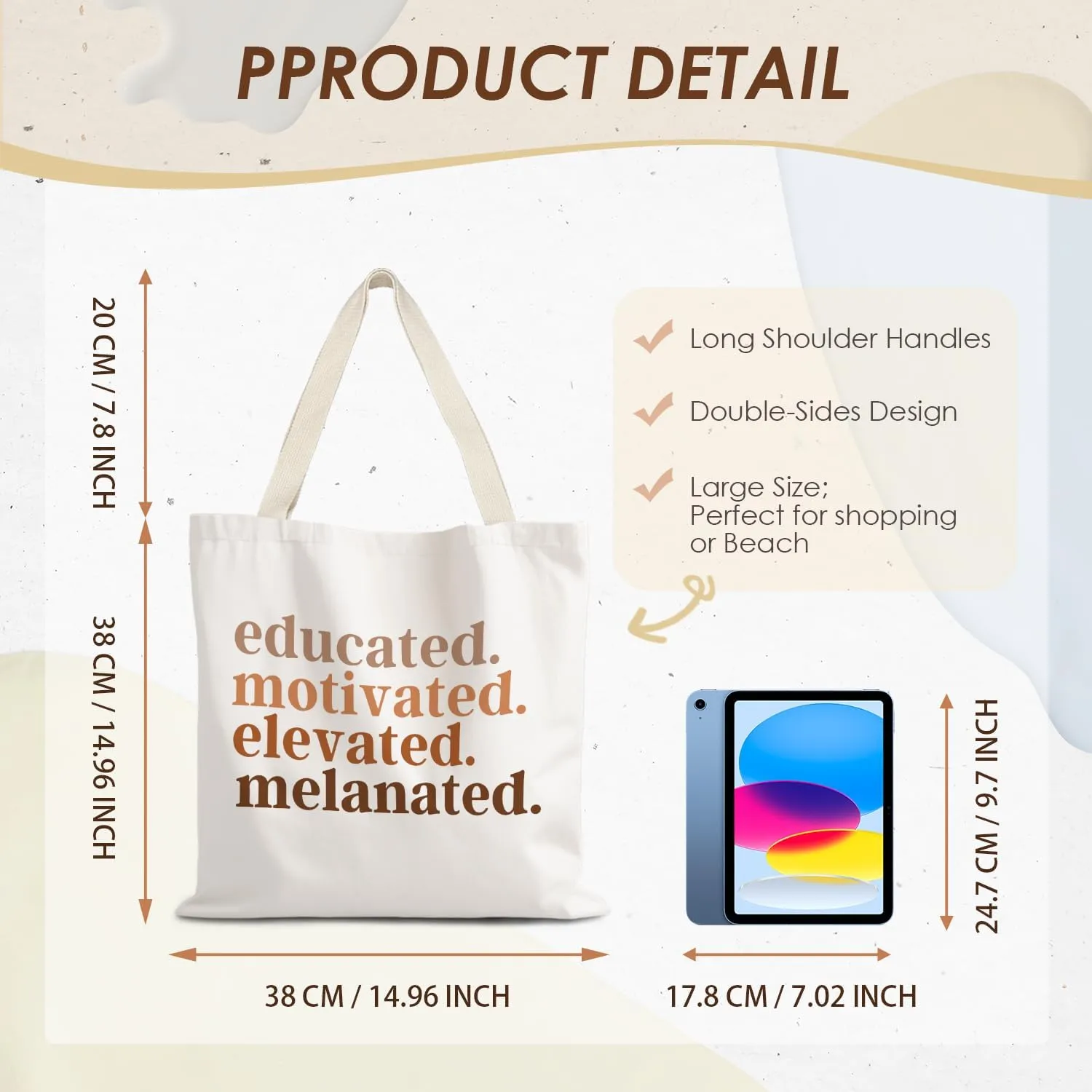 Canvas Tote Bags for Women, Cousin Gifts Shopping Bags