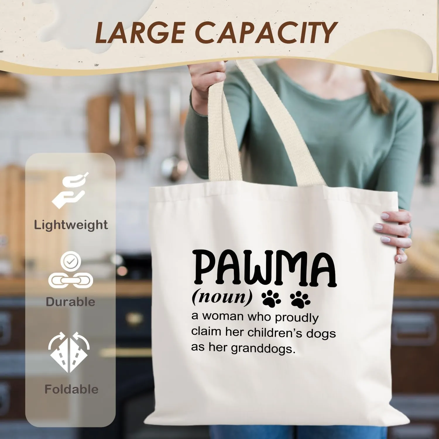 Canvas Tote Bags for Women, Cousin Gifts Shopping Bags