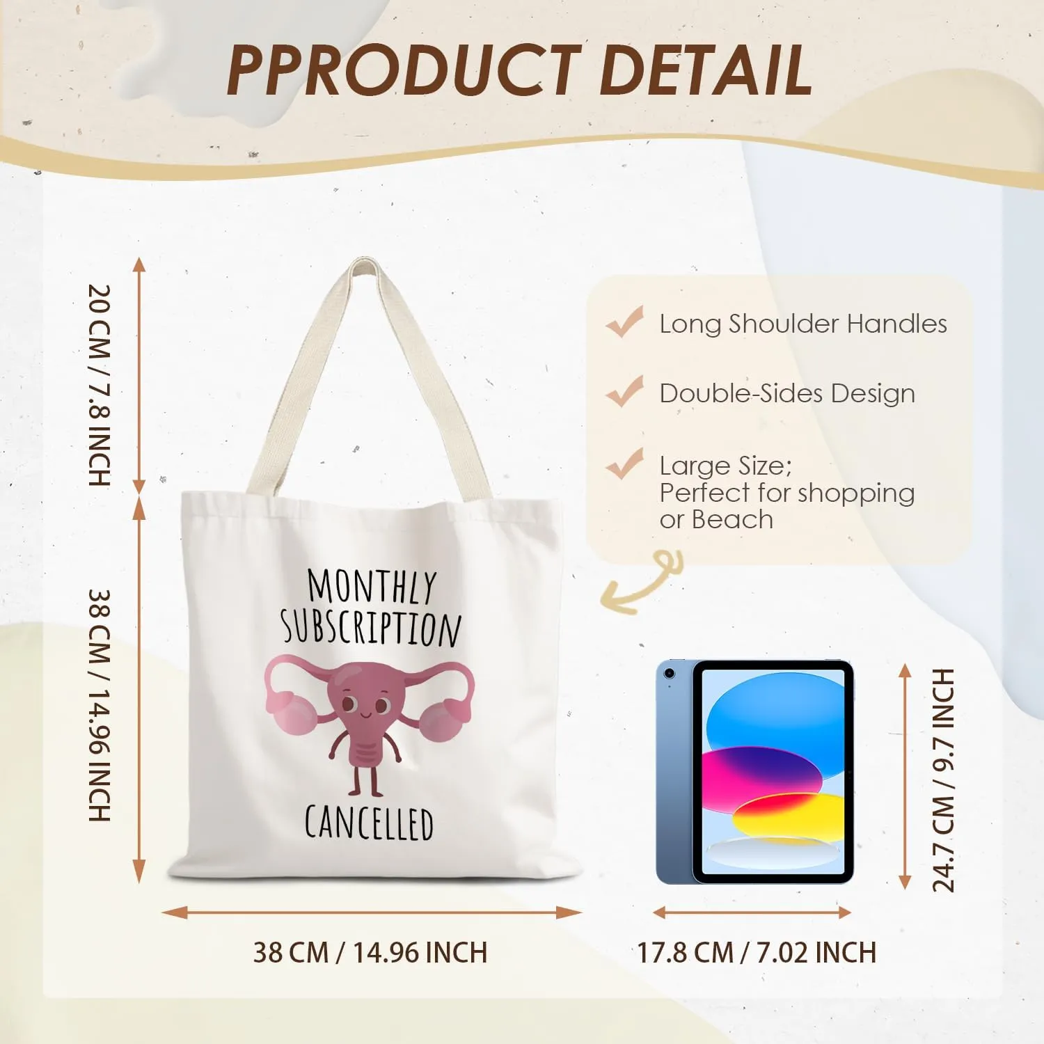 Canvas Tote Bags for Women, Cousin Gifts Shopping Bags