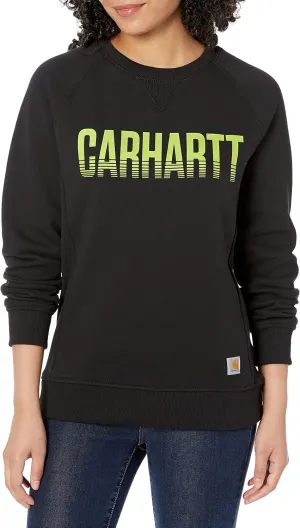 Carhartt Women's Exclusive Midweight Relaxed Fit Graphic Crew Neck Sweatshirt
