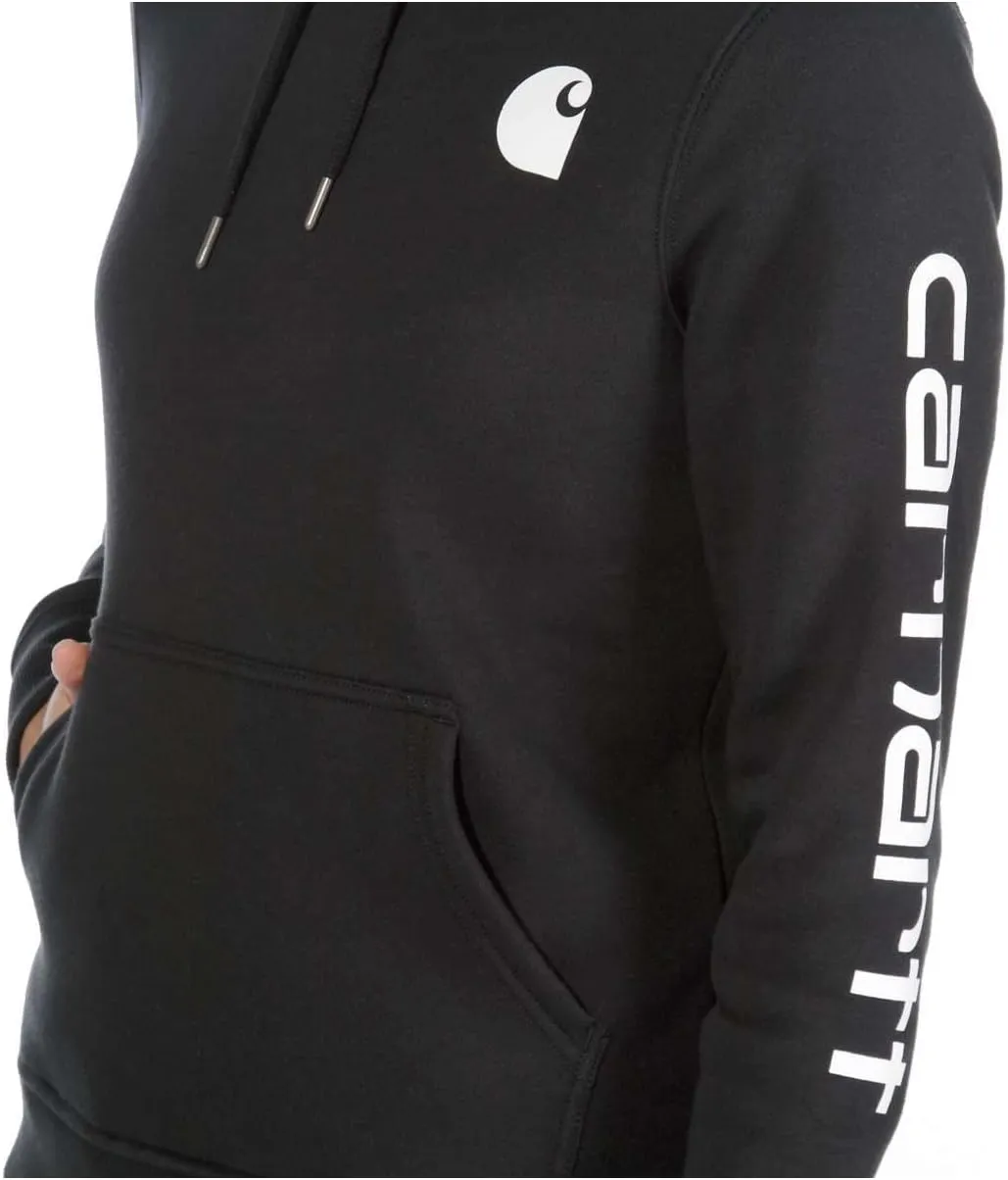 Carhartt Women's Relaxed Fit Midweight Logo Sleeve Graphic Sweatshirt