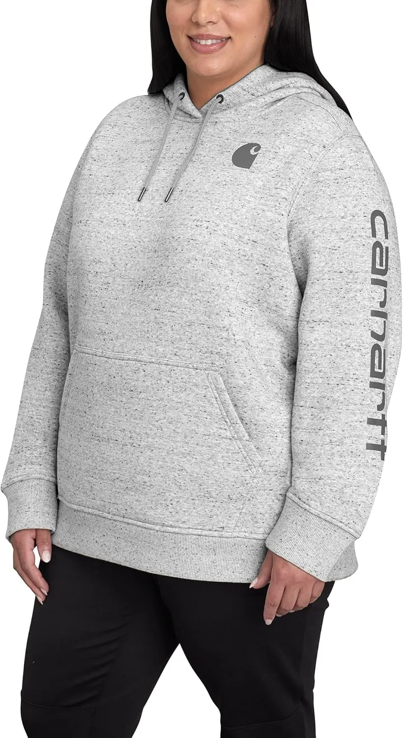 Carhartt Women's Relaxed Fit Midweight Logo Sleeve Graphic Sweatshirt