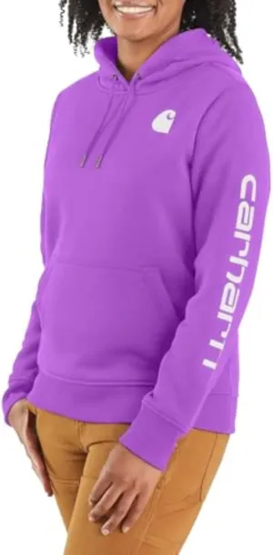 Carhartt Women's Relaxed Fit Midweight Logo Sleeve Graphic Sweatshirt
