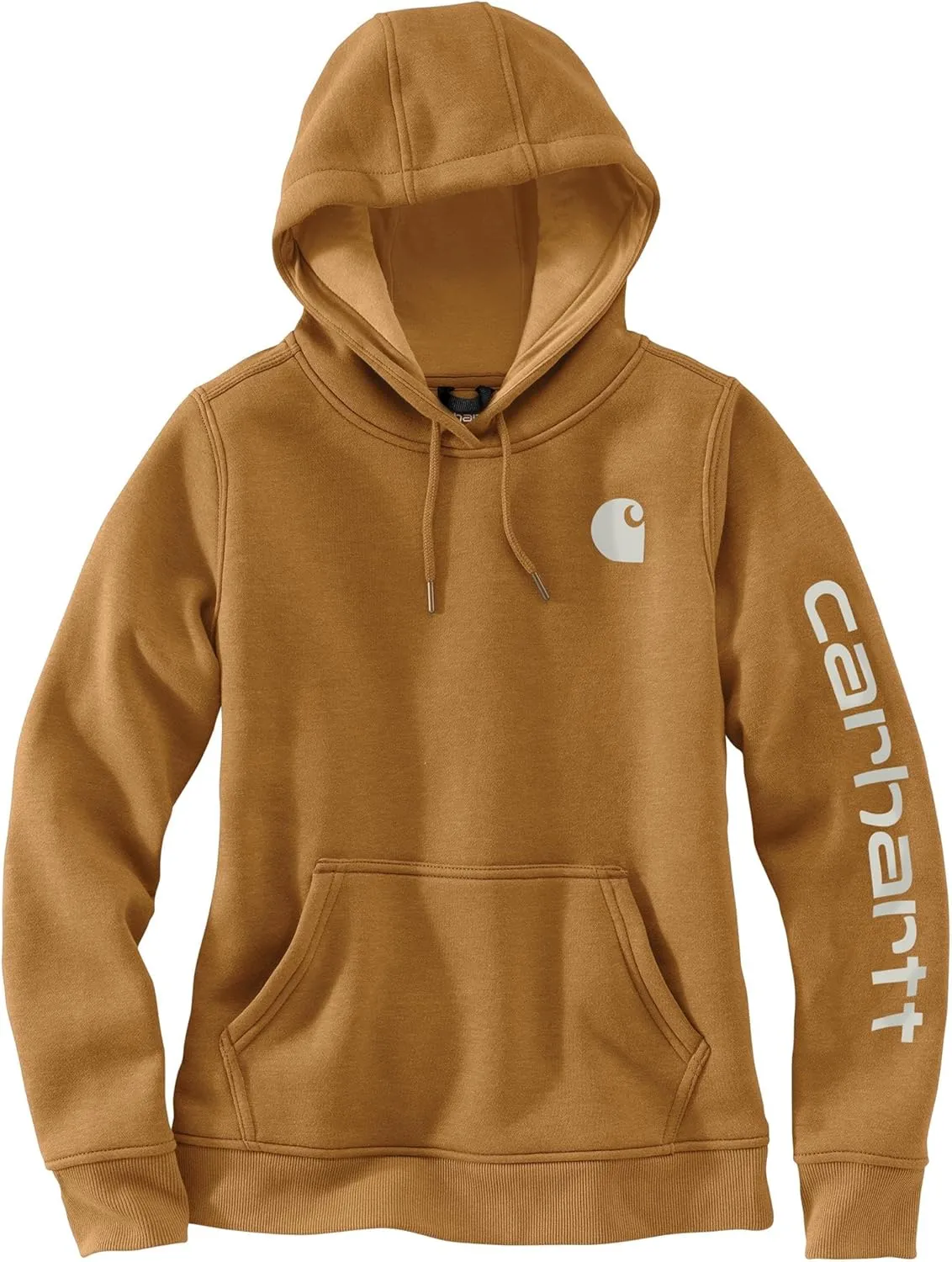 Carhartt Women's Relaxed Fit Midweight Logo Sleeve Graphic Sweatshirt