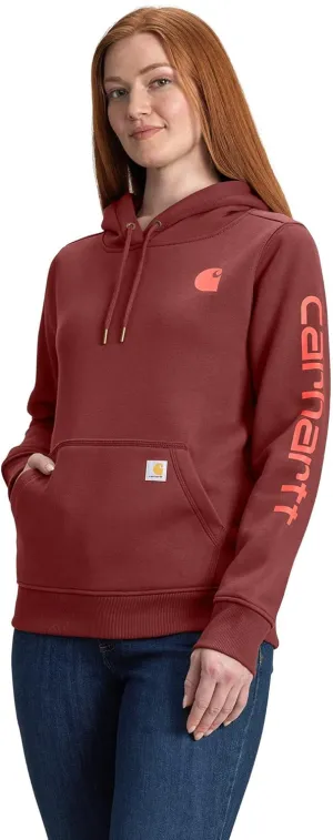 Carhartt Women's Relaxed Fit Midweight Logo Sleeve Graphic Sweatshirt