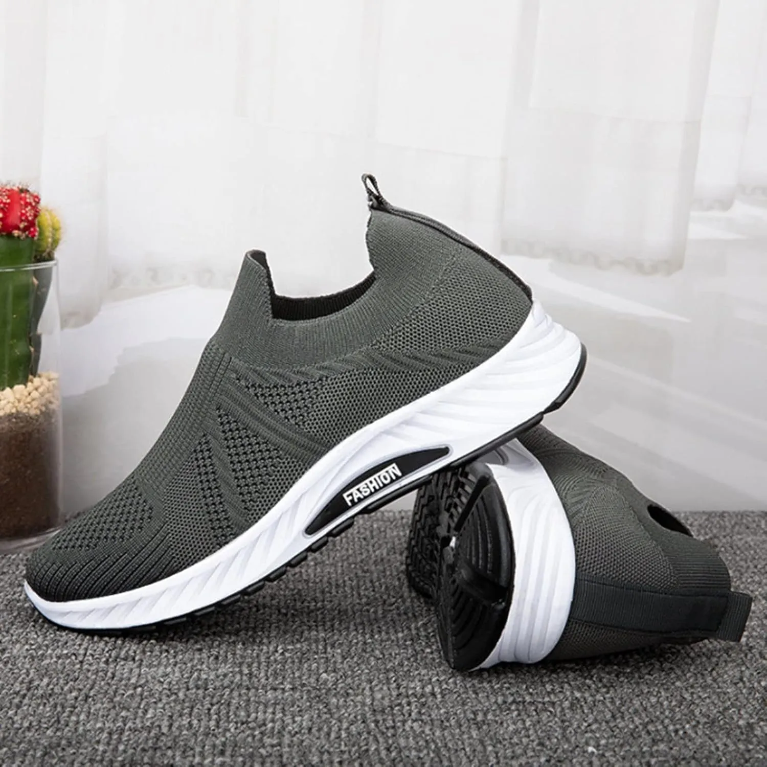 Casual Wedges Men's Breathable Leisure Outdoor Slip on Fashion Shoes Men's Sneaker Organizer