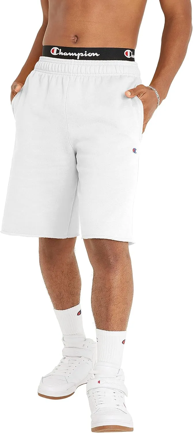 Champion Men's Shorts, Powerblend, Fleece Midweight Shorts, Athletic Shorts with Pockets (Reg. Or Big & Tall)