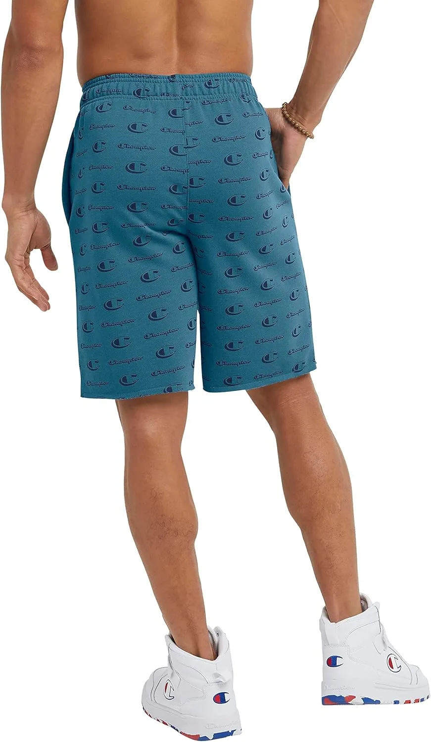 Champion Men's Shorts, Powerblend, Fleece Midweight Shorts, Athletic Shorts with Pockets (Reg. Or Big & Tall)