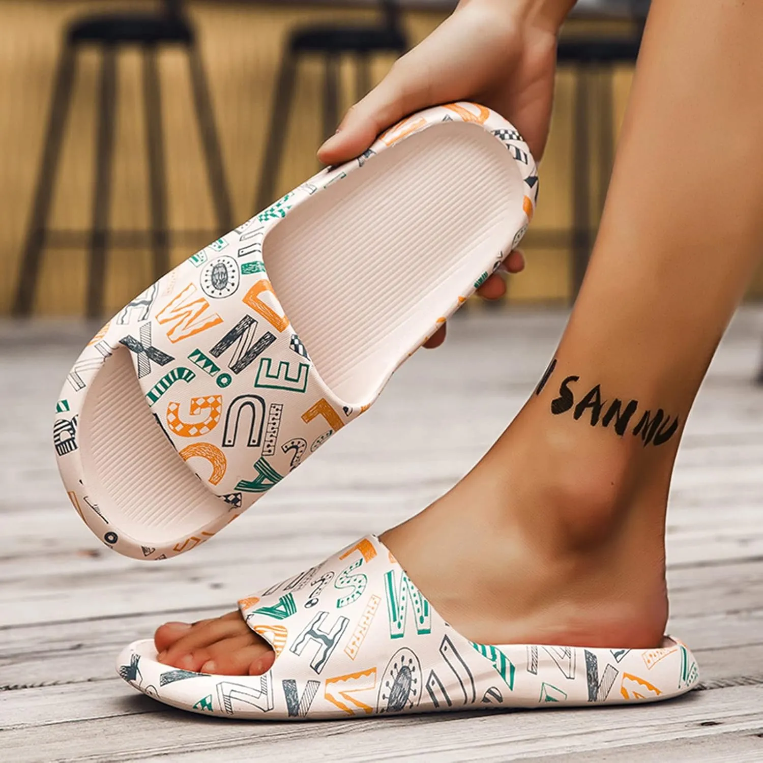 Cloud Slippers for Men Shower Shoes Women Mens Shower Shoes Slides for Women Bathroom Public Indoor Outdoor Slippers