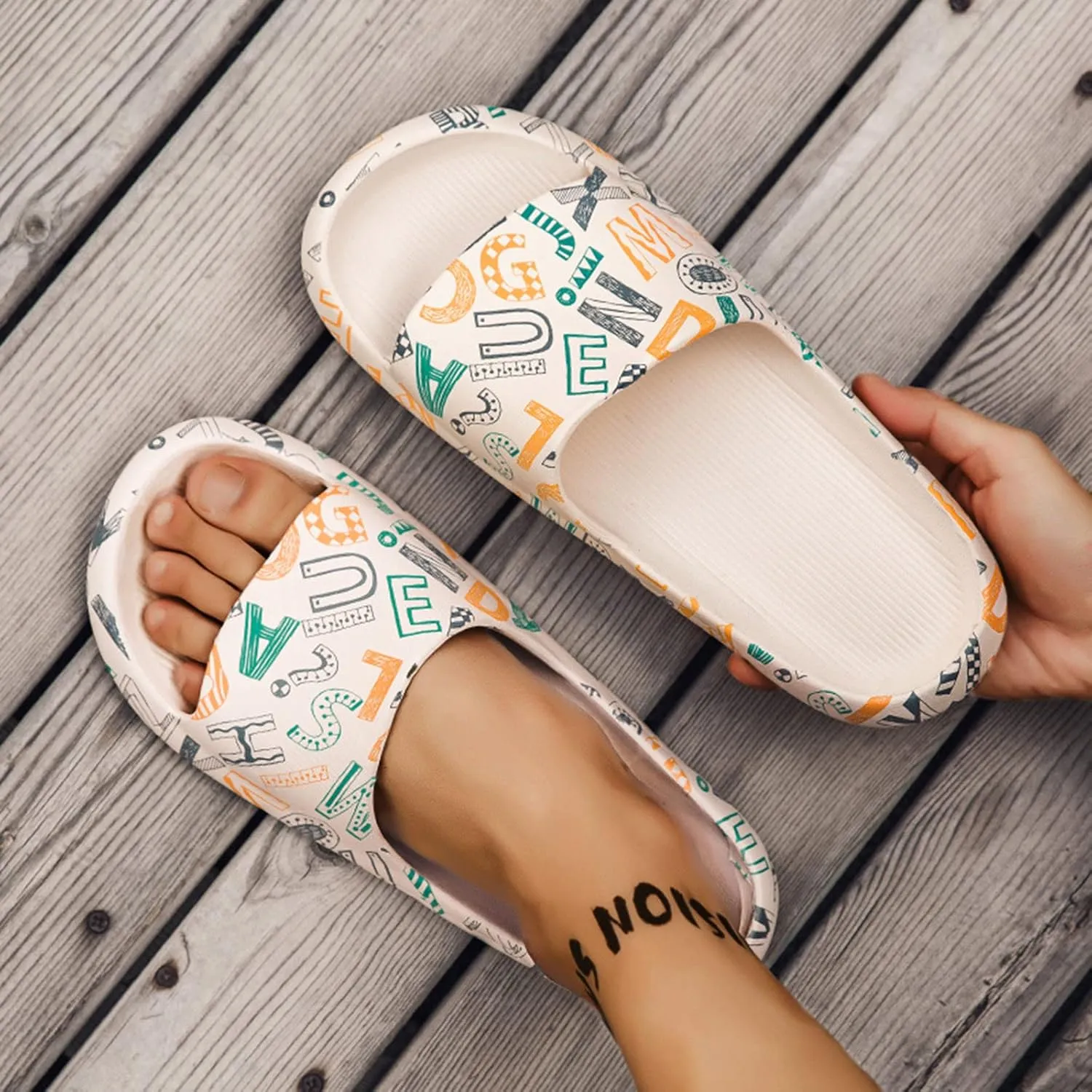 Cloud Slippers for Men Shower Shoes Women Mens Shower Shoes Slides for Women Bathroom Public Indoor Outdoor Slippers