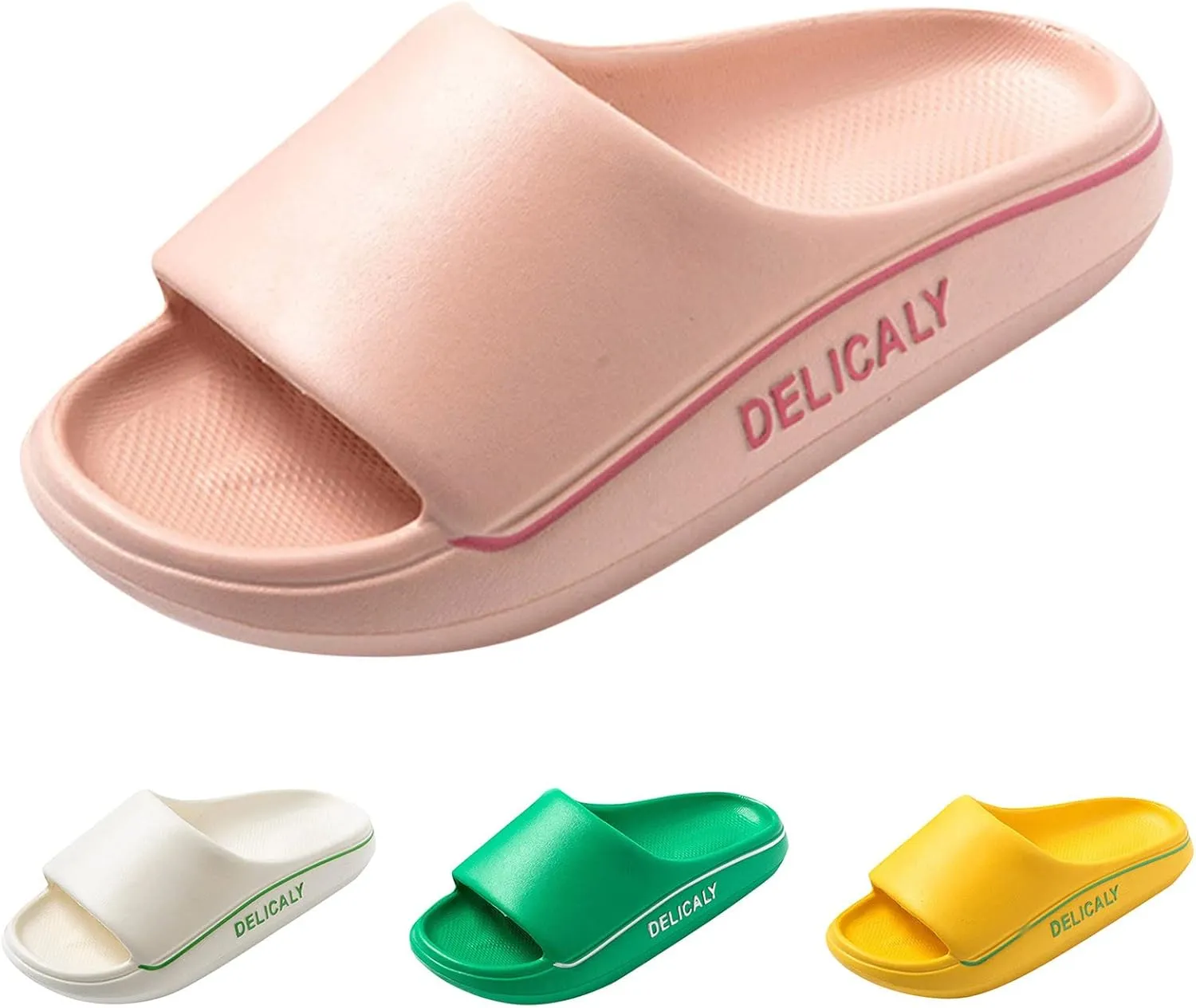 Cloud Slippers for Men Shower Shoes Women Mens Shower Shoes Womens Slides Quick Drying Beach Public Slippers