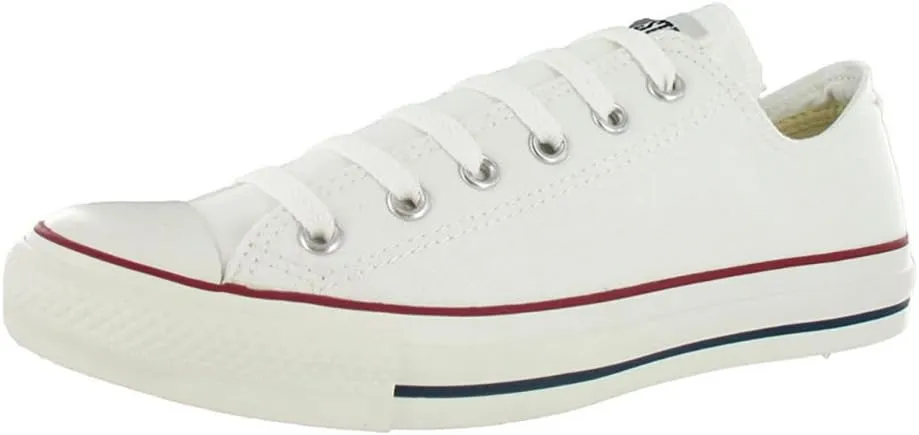 Converse Men's 9.5 mm, White Canvas, 9.5 Women/7.5 Men