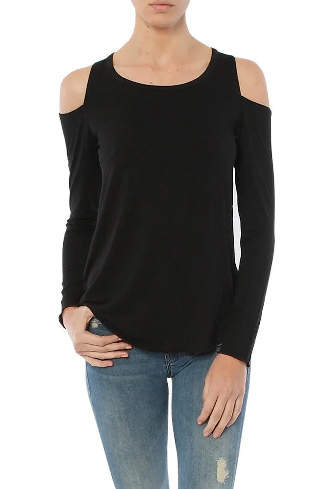 COOL COLD SHOULDER TEE